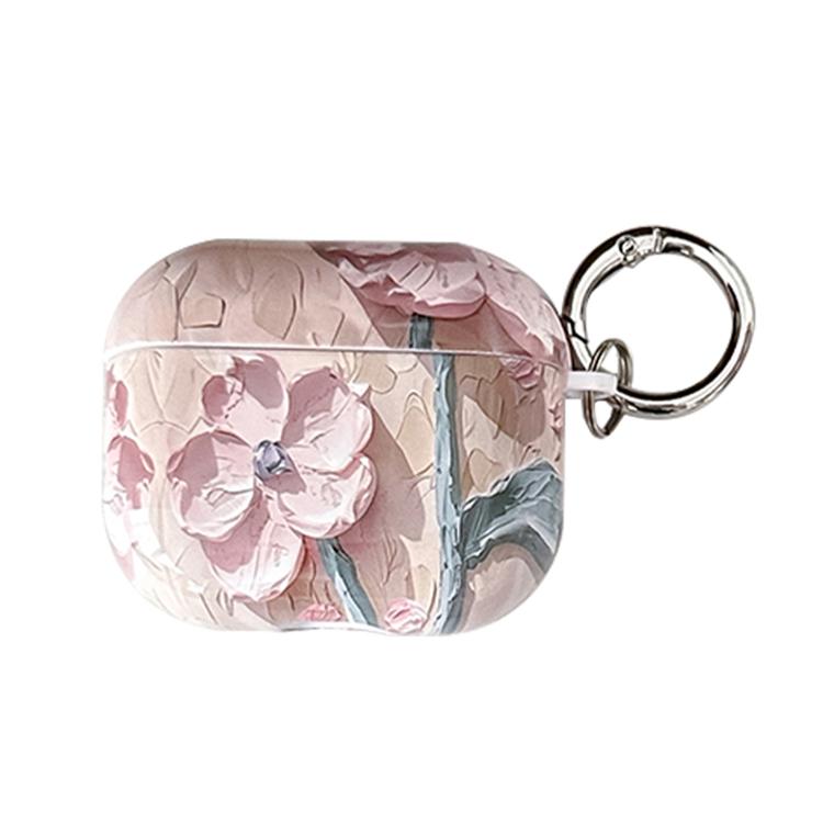 Oil Painting TPU Water Sticker Earphone Case, For AirPods 4, For AirPods Pro 2 / Pro, For AirPods...