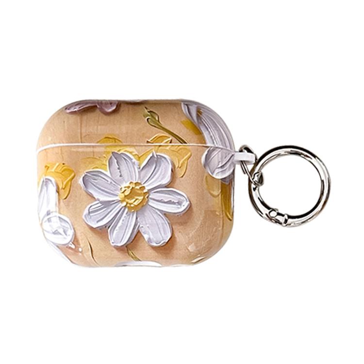 Oil Painting TPU Water Sticker Earphone Case, For AirPods 4, For AirPods Pro 2 / Pro, For AirPods...