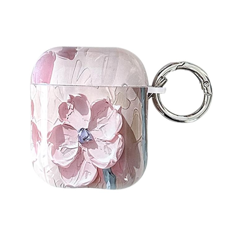 Oil Painting TPU Water Sticker Earphone Case, For AirPods 4, For AirPods Pro 2 / Pro, For AirPods...