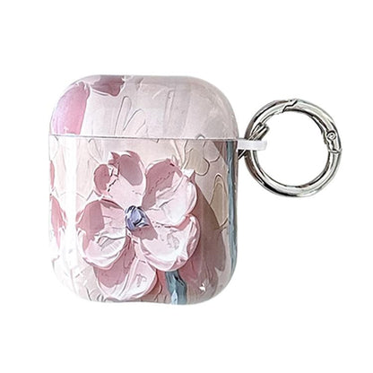 Oil Painting TPU Water Sticker Earphone Case, For AirPods 4, For AirPods Pro 2 / Pro, For AirPods...