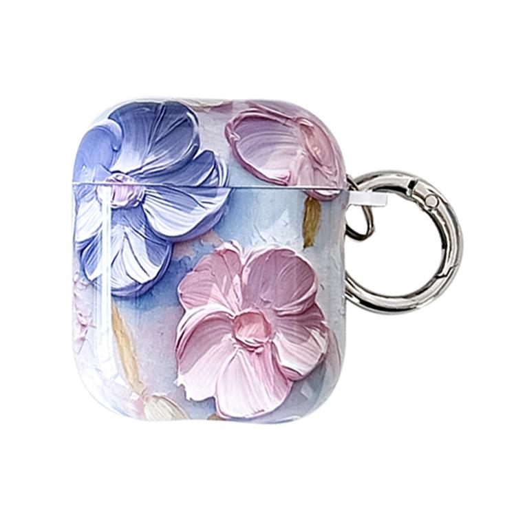 Oil Painting TPU Water Sticker Earphone Case, For AirPods 4, For AirPods Pro 2 / Pro, For AirPods...