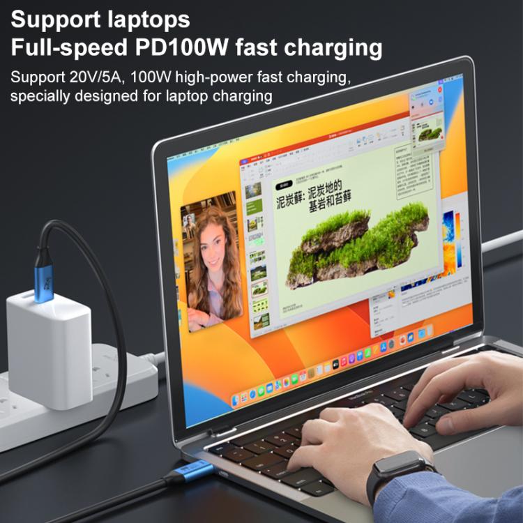 YCE-V292B 100W Type-C to Type-C with E-marker Full Function Data Cable, Length: 1.8m, YCE-V292B