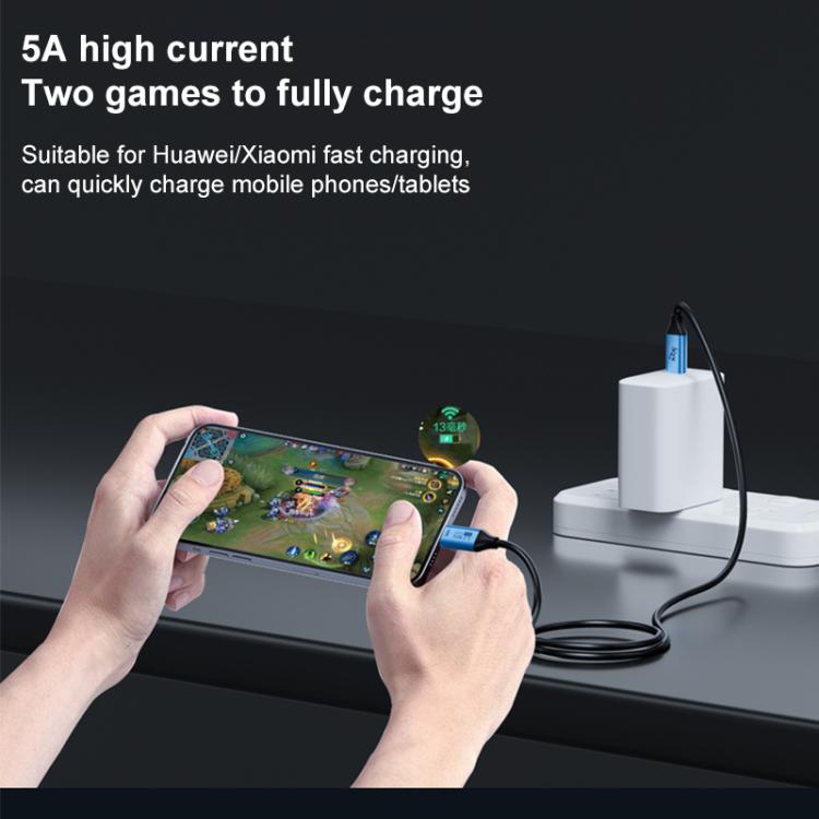 YCE-V292B 100W Type-C to Type-C with E-marker Full Function Data Cable, Length: 1.8m, YCE-V292B