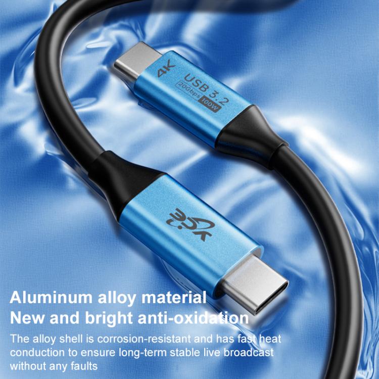 YCE-V292B 100W Type-C to Type-C with E-marker Full Function Data Cable, Length: 1.8m, YCE-V292B