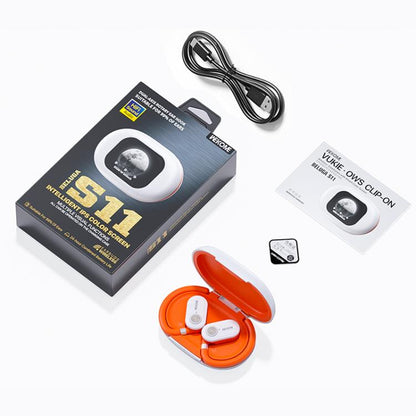 WK Beluga S11 Vukie OWS Clip-on Wireless Earphones with Smart Color Screen, S11