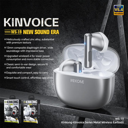 WK WS-19 Kinvoice Series Metal TWS Wireless Earbuds