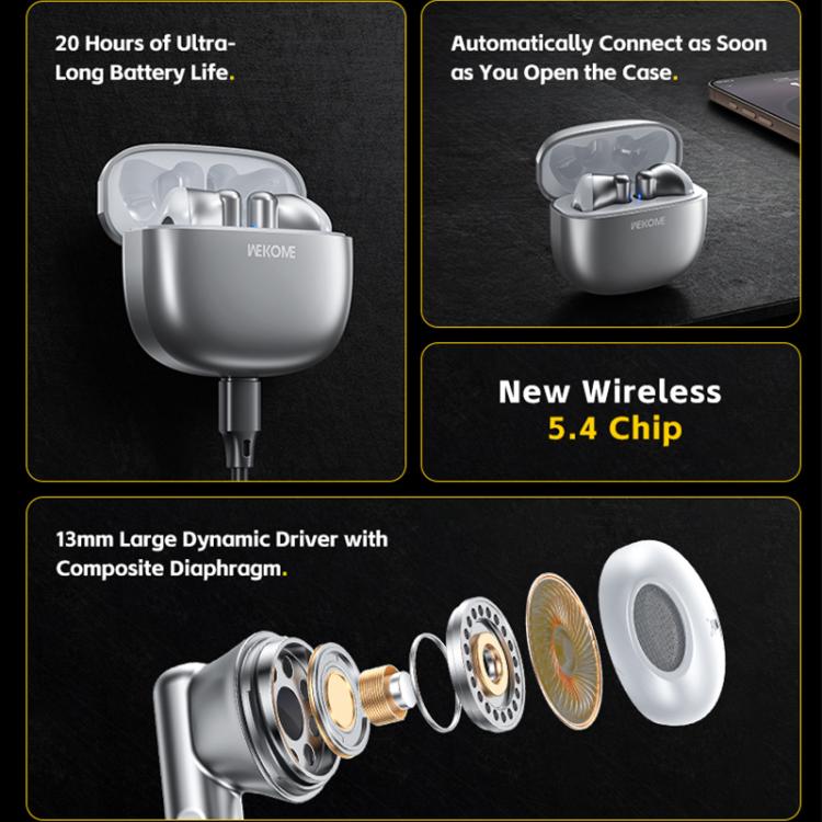 WK WS-19 Kinvoice Series Metal TWS Wireless Earbuds