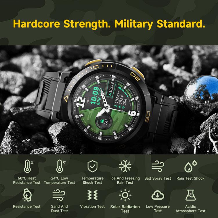 UNIWA DM300 4G Android Watch Phone, 1.43 inc Unisoc SL8541E Quad Core, Support Heart Rate / Blood...