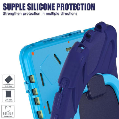 Silicone Hybrid PC Tablet Case with Holder & Shoulder Strap, For Samsung Galaxy Tab Active5 Pro��...