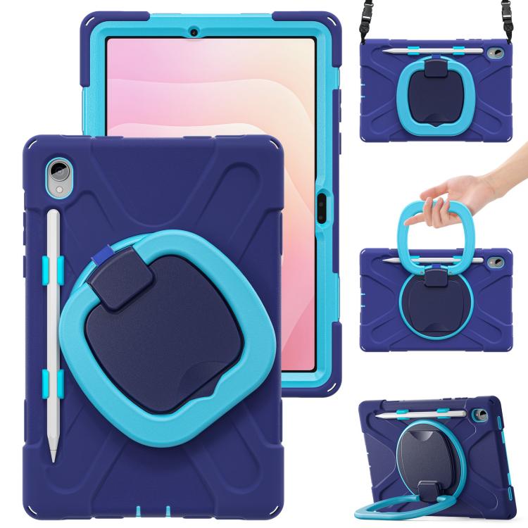 Silicone Hybrid PC Tablet Case with Holder & Shoulder Strap
