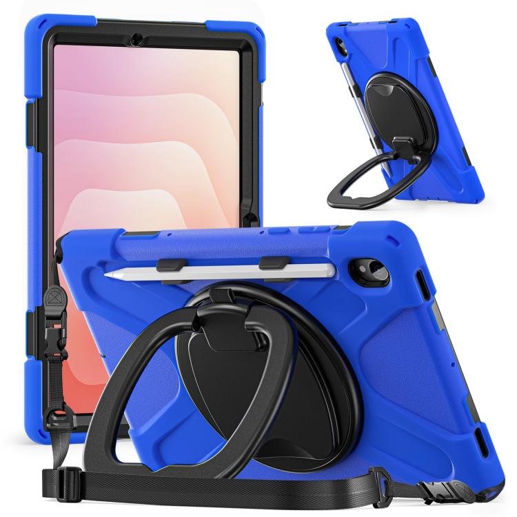 Silicone Hybrid PC Tablet Case with Holder & Shoulder Strap