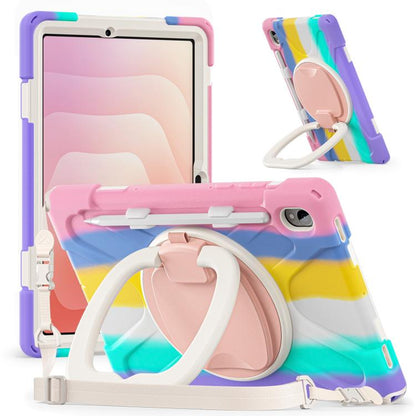 Silicone Hybrid PC Tablet Case with Holder & Shoulder Strap
