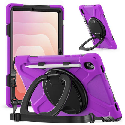 Silicone Hybrid PC Tablet Case with Holder & Shoulder Strap