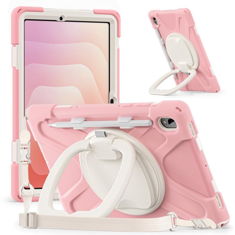 Silicone Hybrid PC Tablet Case with Holder & Shoulder Strap