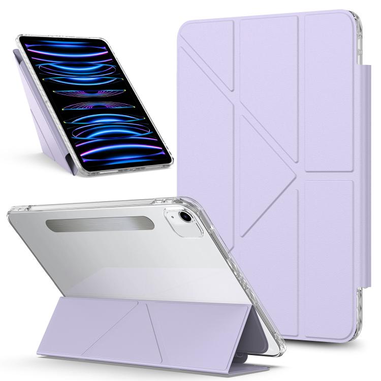 Detachable Backshell Folding Holder Smart Tablet Leather Case, For iPad 2025 / 2022��������������...
