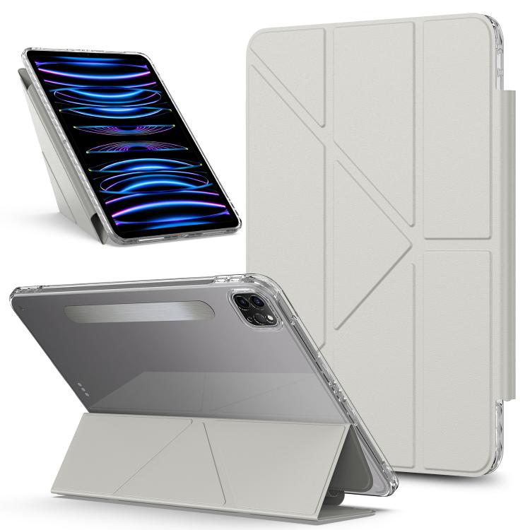 Detachable Backshell Folding Holder Smart Tablet Leather Case, For iPad 2025 / 2022��������������...