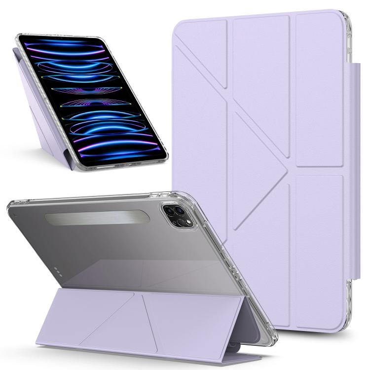 Detachable Backshell Folding Holder Smart Tablet Leather Case, For iPad 2025 / 2022��������������...