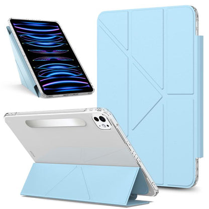 Detachable Backshell Folding Holder Smart Tablet Leather Case, For iPad 2025 / 2022��������������...