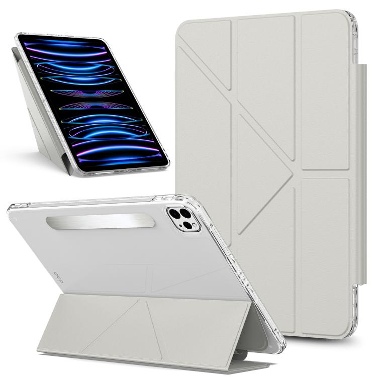 Detachable Backshell Folding Holder Smart Tablet Leather Case, For iPad 2025 / 2022��������������...