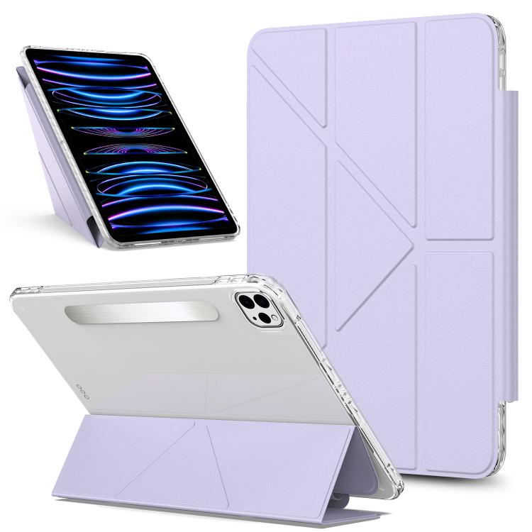 Detachable Backshell Folding Holder Smart Tablet Leather Case, For iPad 2025 / 2022��������������...