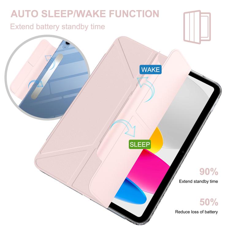 Detachable Backshell Folding Holder Smart Tablet Leather Case, For iPad 2025 / 2022��������������...