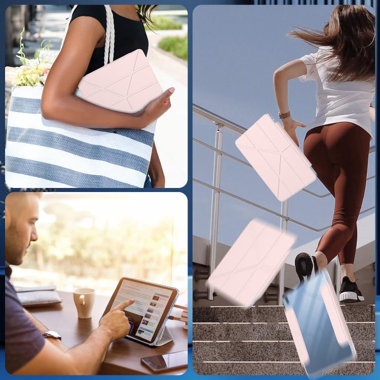 Detachable Backshell Folding Holder Smart Tablet Leather Case, For iPad 2025 / 2022��������������...