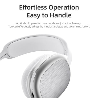 ROCK O5 Head-mounted Bluetooth 5.3 Wireless Headphones, O5 (Silver), O5 (Grey)