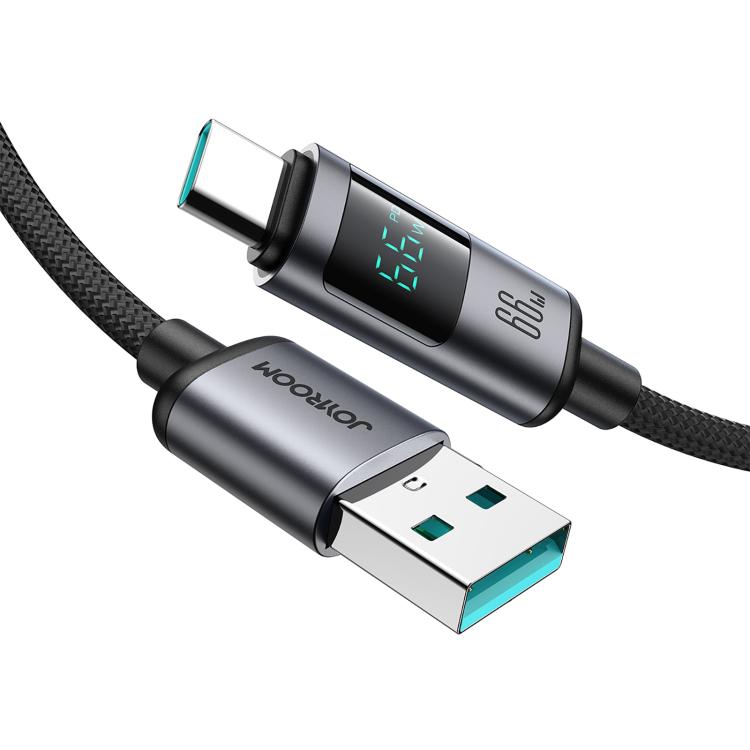JOYROOM S-A16 Pro Prism Series 66W Digital Display USB to Type-C Fast Charging Data Cable, Length...