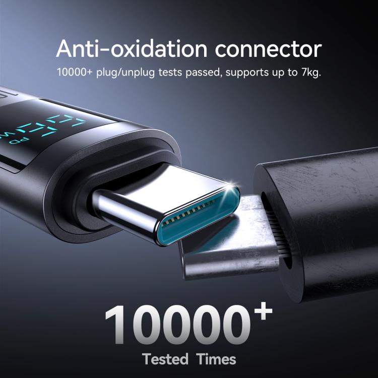 JOYROOM S-A16 Pro Prism Series 66W Digital Display USB to Type-C Fast Charging Data Cable, Length...