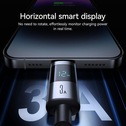 JOYROOM S-A16 Pro Prism Series 3A Digital Display USB to 8 Pin Fast Charging Data Cable, Length: ...