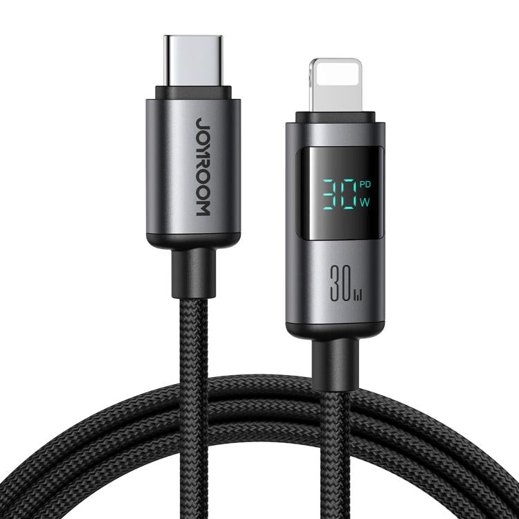 JOYROOM S-A16 Pro Prism Series 30W Digital Display Type-C to 8 Pin Fast Charging Data Cable, Leng...