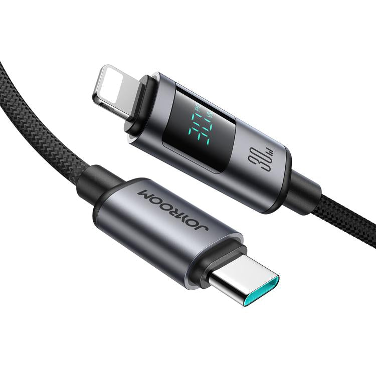 JOYROOM S-A16 Pro Prism Series 30W Digital Display Type-C to 8 Pin Fast Charging Data Cable, Leng...
