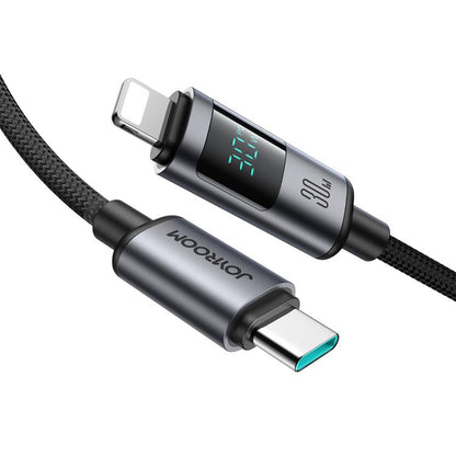 JOYROOM S-A16 Pro Prism Series 30W Digital Display Type-C to 8 Pin Fast Charging Data Cable, Leng...