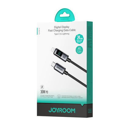 JOYROOM S-A16 Pro Prism Series 30W Digital Display Type-C to 8 Pin Fast Charging Data Cable, Leng...