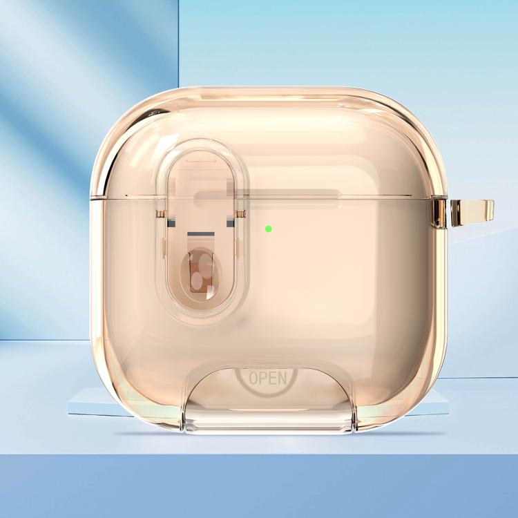 Clear Armor Security Lock Wireless Earphones Case with Hook & Holder, For AirPods 4��������������...