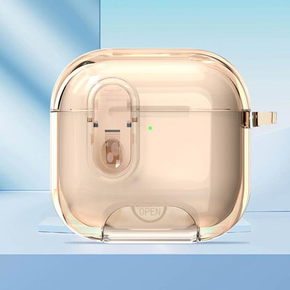 Clear Armor Security Lock Wireless Earphones Case with Hook & Holder, For AirPods 4��������������...