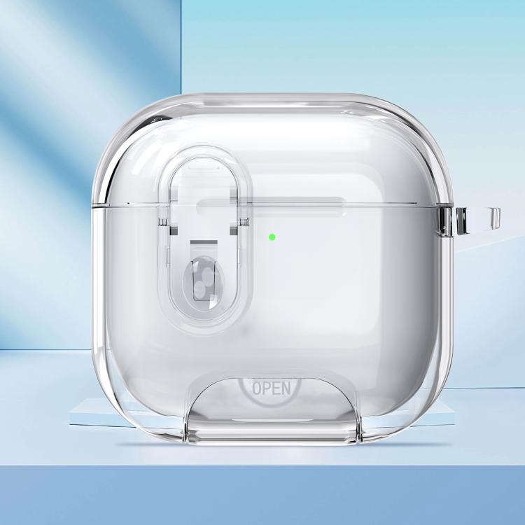 Clear Armor Security Lock Wireless Earphones Case with Hook & Holder, For AirPods 4��������������...