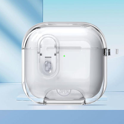 Clear Armor Security Lock Wireless Earphones Case with Hook & Holder, For AirPods 4��������������...