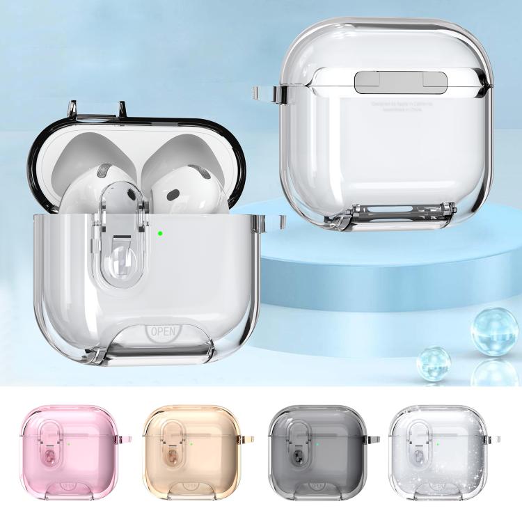 Clear Armor Security Lock Wireless Earphones Case with Hook & Holder, For AirPods 4��������������...