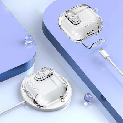 Clear Armor Security Lock Wireless Earphones Case with Hook & Holder, For AirPods 4��������������...