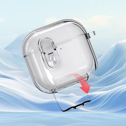 Clear Armor Security Lock Wireless Earphones Case with Hook & Holder, For AirPods 4��������������...
