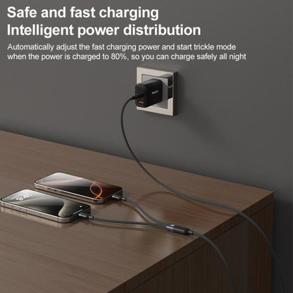 Yesido CA92 100W 5A USB-C / Type-C to Dual Type-C 2 in 1 Charging Cable