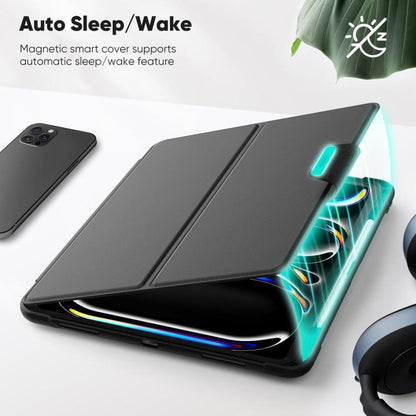 Honeycomb Magnetic Rotation Holder Leather Smart Tablet Case