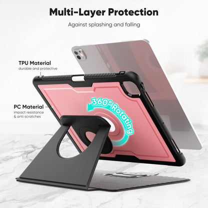Honeycomb Magnetic Rotation Holder Leather Smart Tablet Case