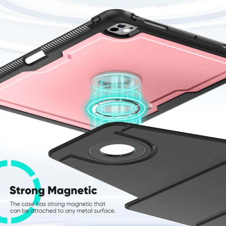 Honeycomb Magnetic Rotation Holder Leather Smart Tablet Case