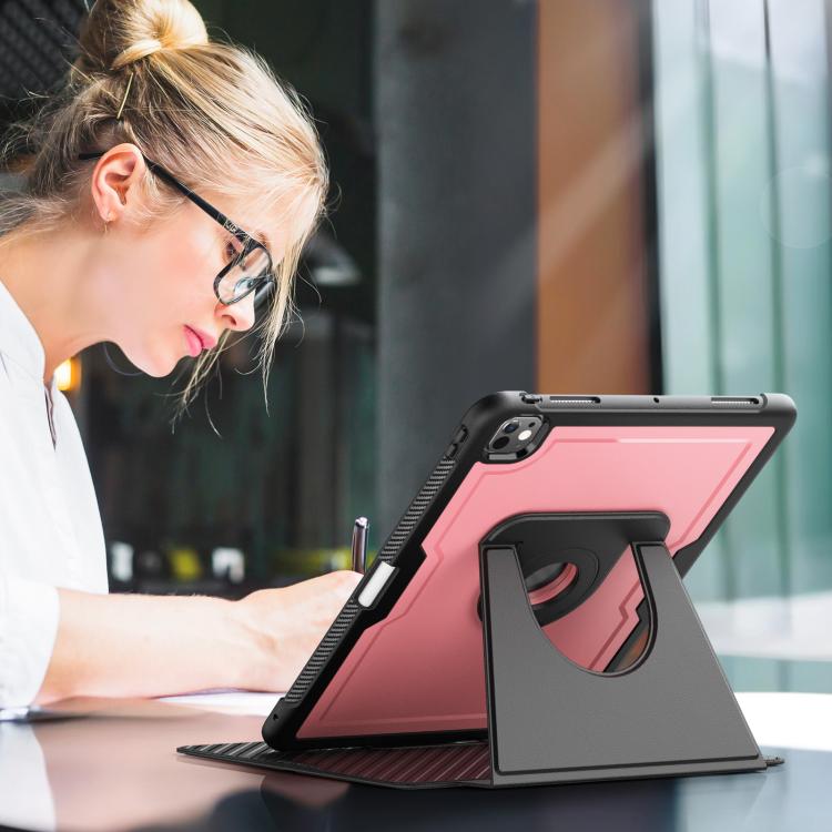 Honeycomb Magnetic Rotation Holder Leather Smart Tablet Case