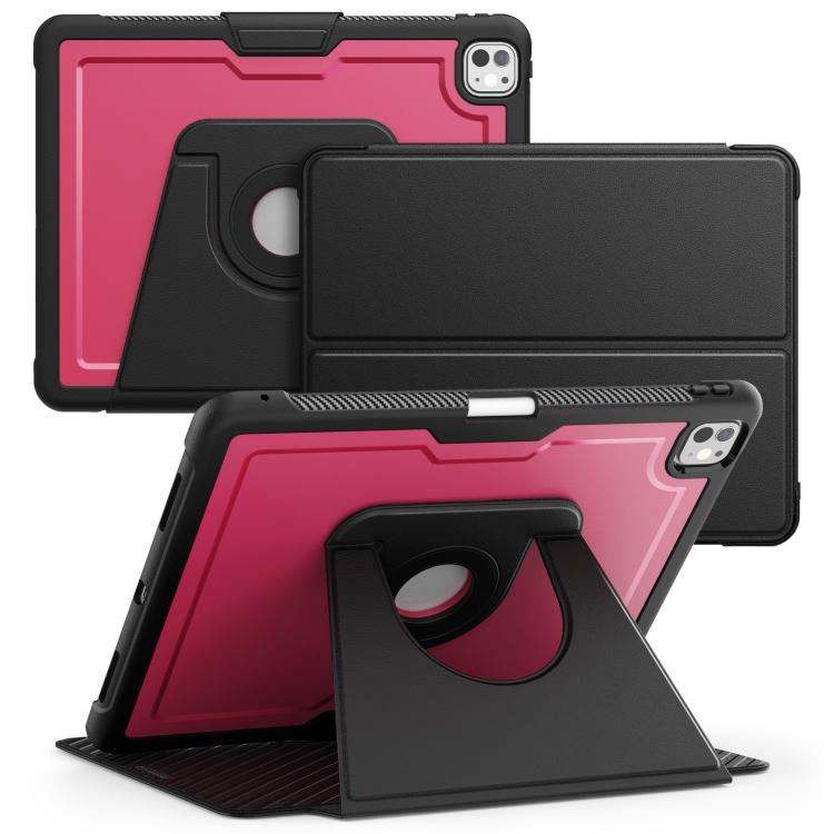 Honeycomb Magnetic Rotation Holder Leather Smart Tablet Case