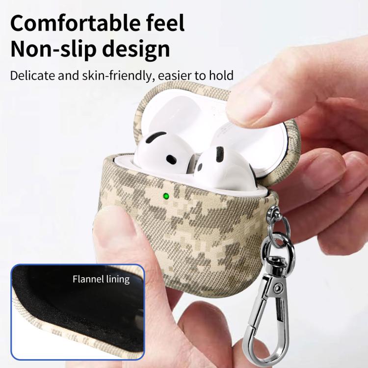 Camouflage Nature Leather Earphone Protective Case, For AirPods 4, For AirPods Pro 2, For AirPods...