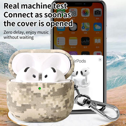 Camouflage Nature Leather Earphone Protective Case, For AirPods 4, For AirPods Pro 2, For AirPods...
