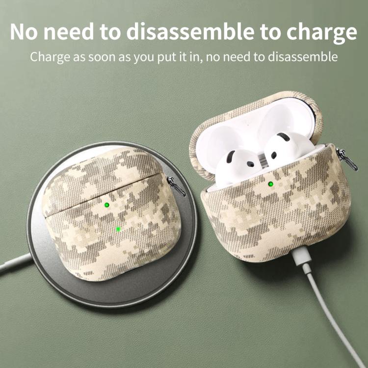 Camouflage Nature Leather Earphone Protective Case, For AirPods 4, For AirPods Pro 2, For AirPods...